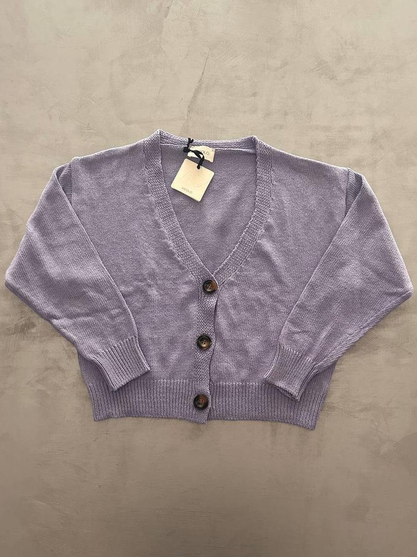 Cardigan Vicolo colore glicine