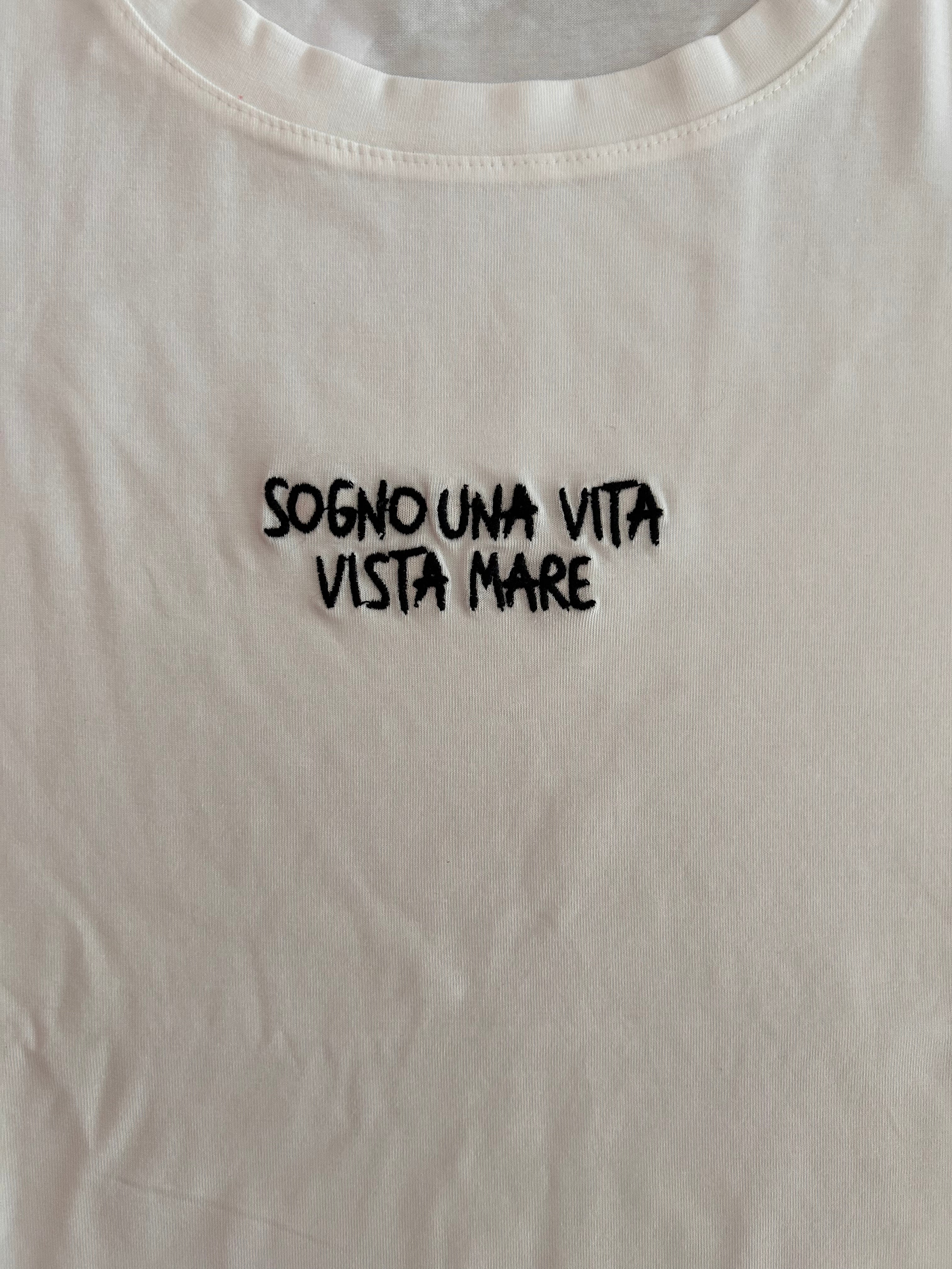T-shirt ricamata Namastè