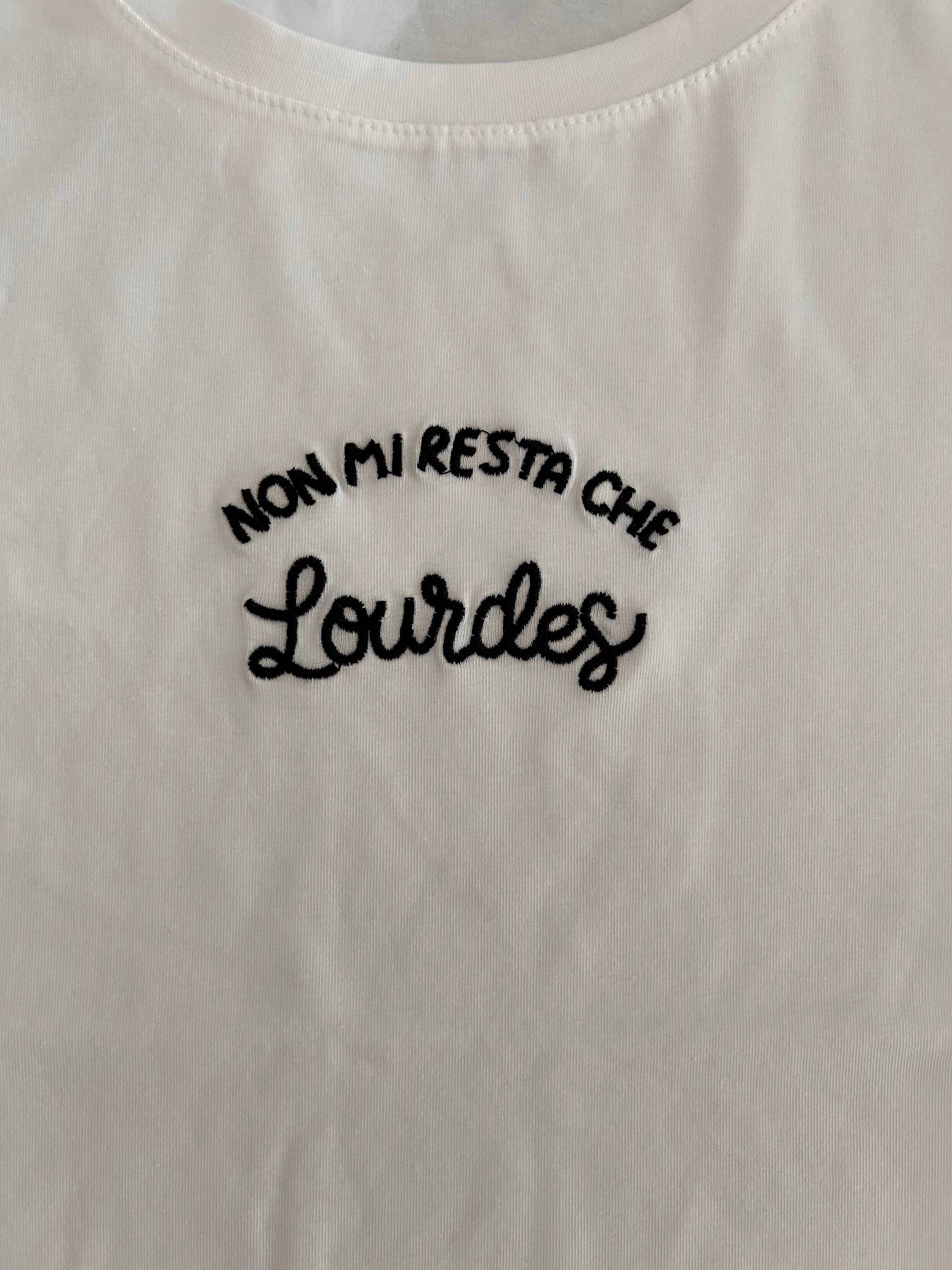 T-shirt ricamata Namastè
