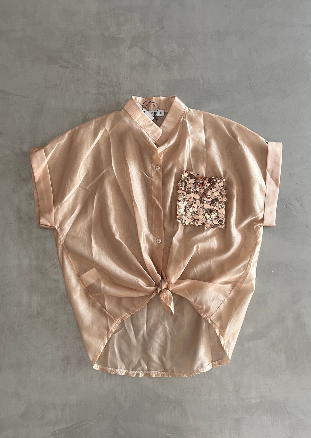 Blusa Namastè con paillettes