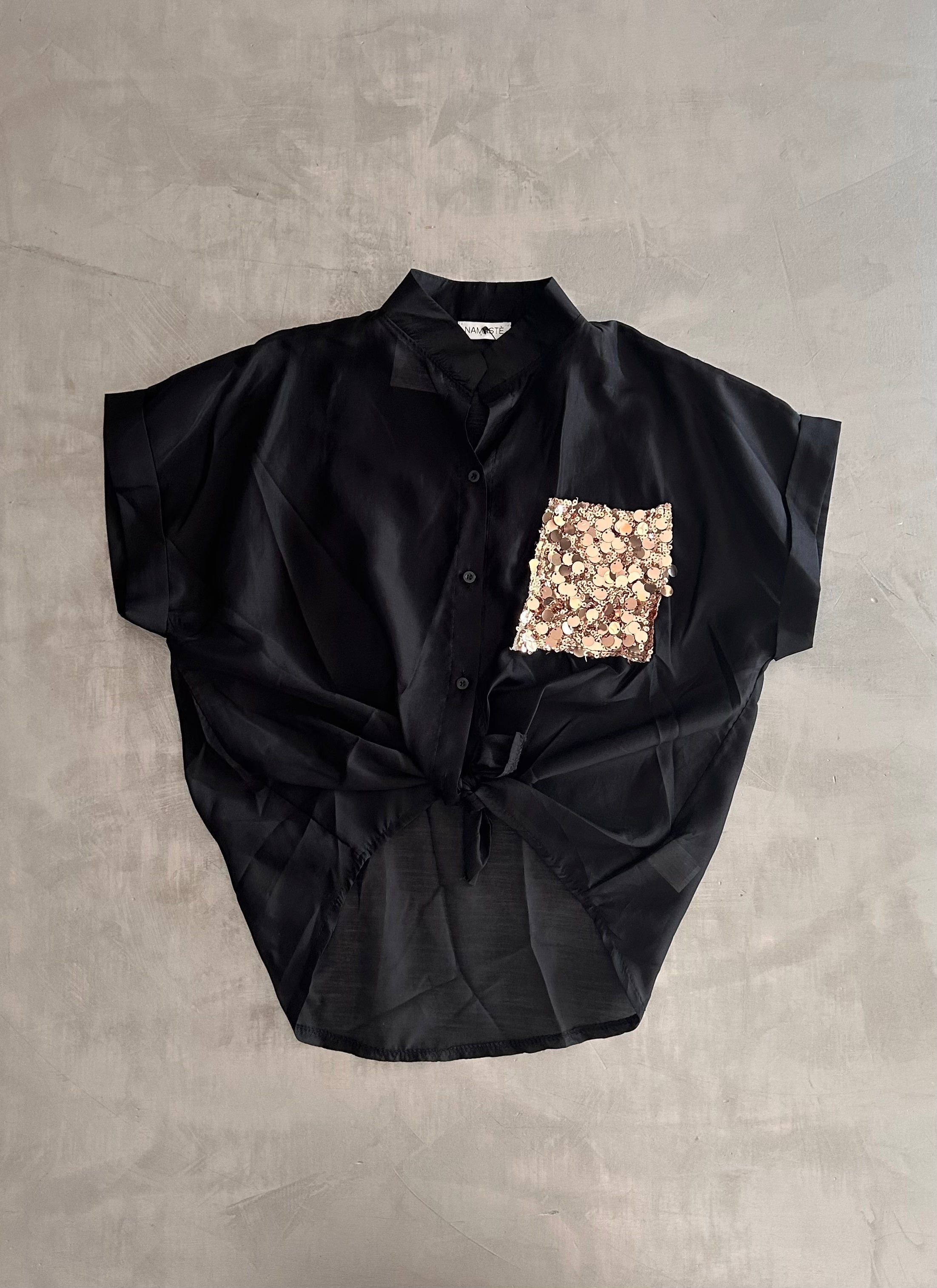 Blusa Namastè con paillettes