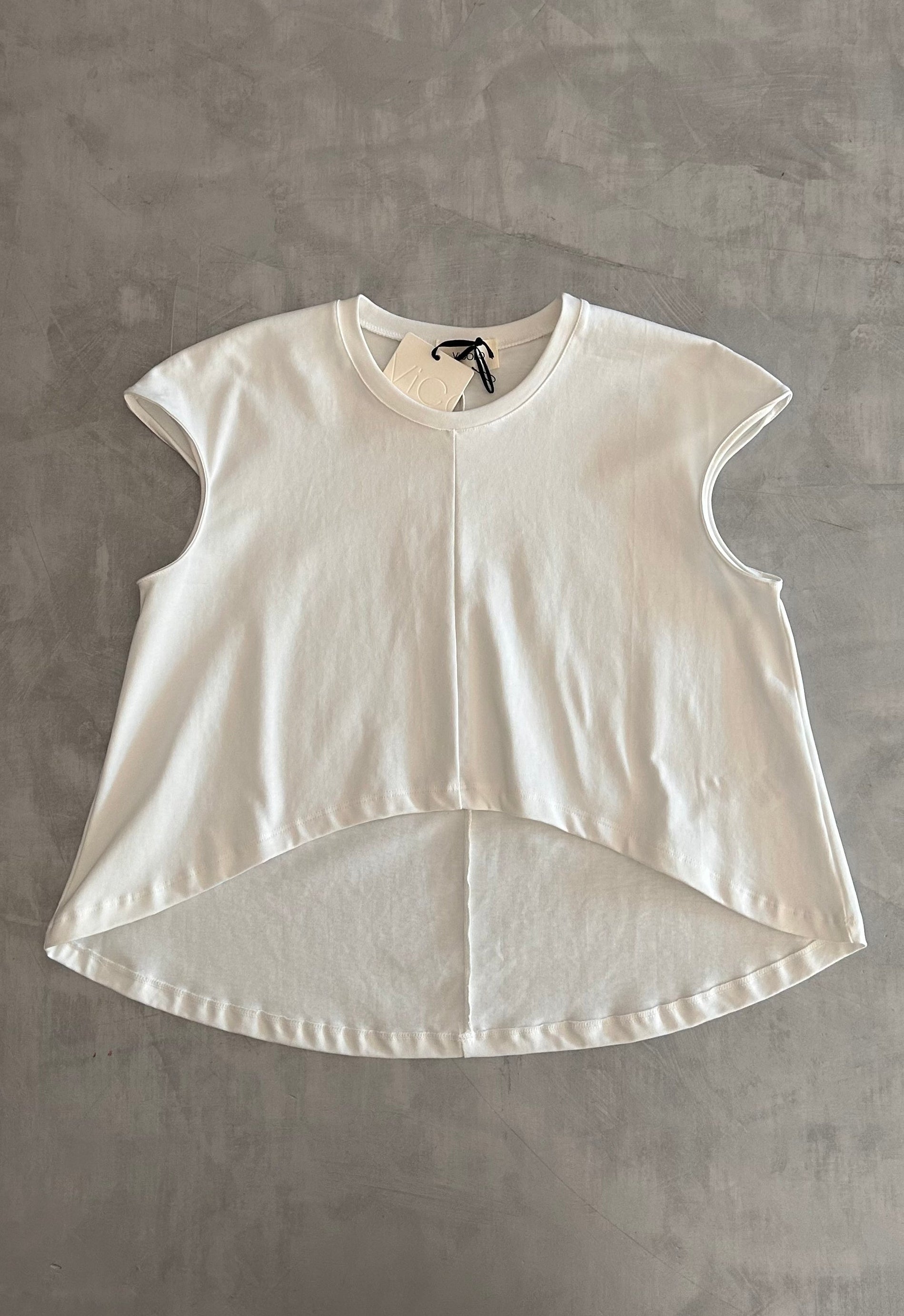 T-shirt Vicolo stondata cropped