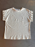 T-shirt Namastè con borchie