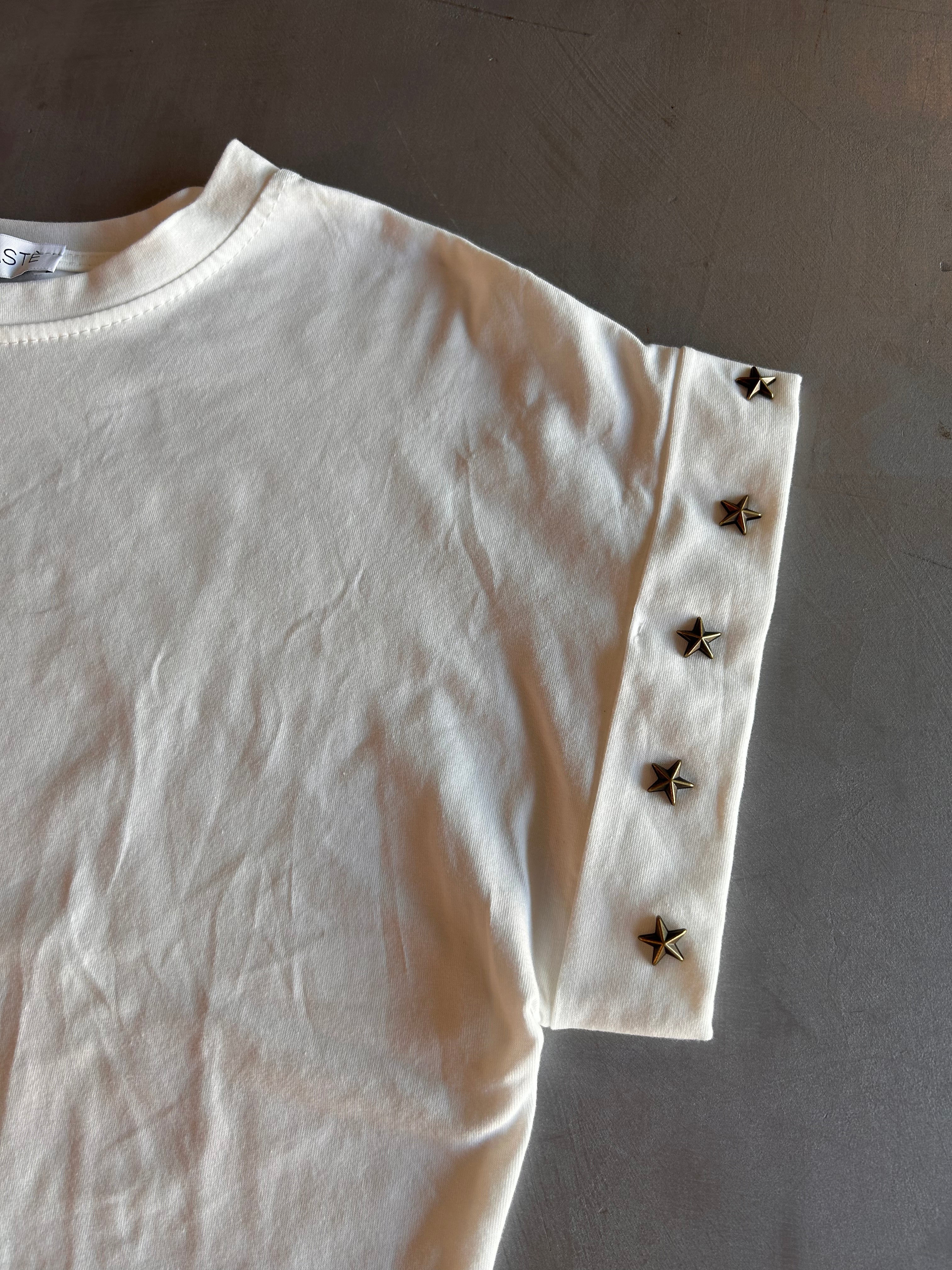T-shirt Namastè con borchie