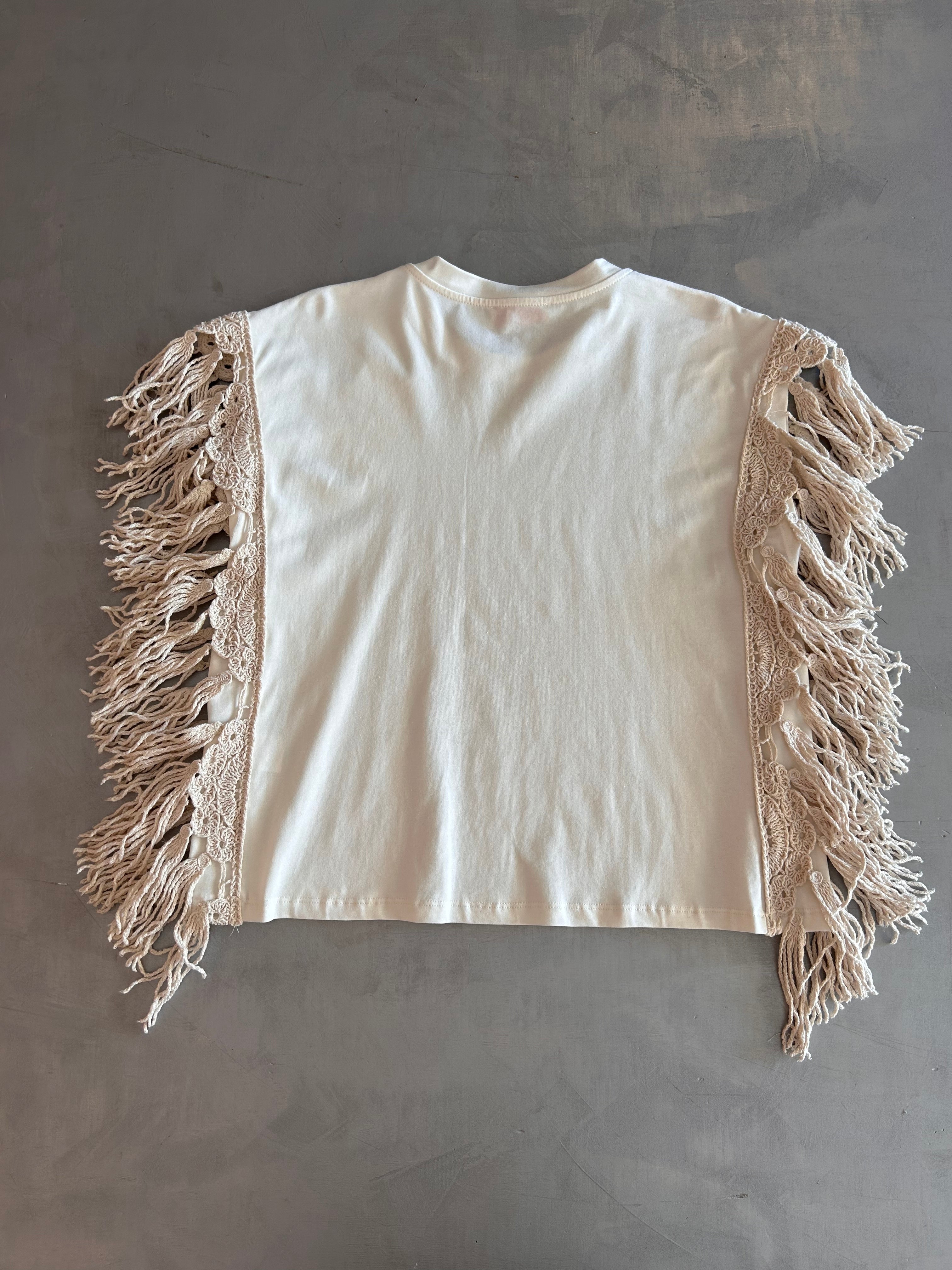 T-shirt con frange Kontatto