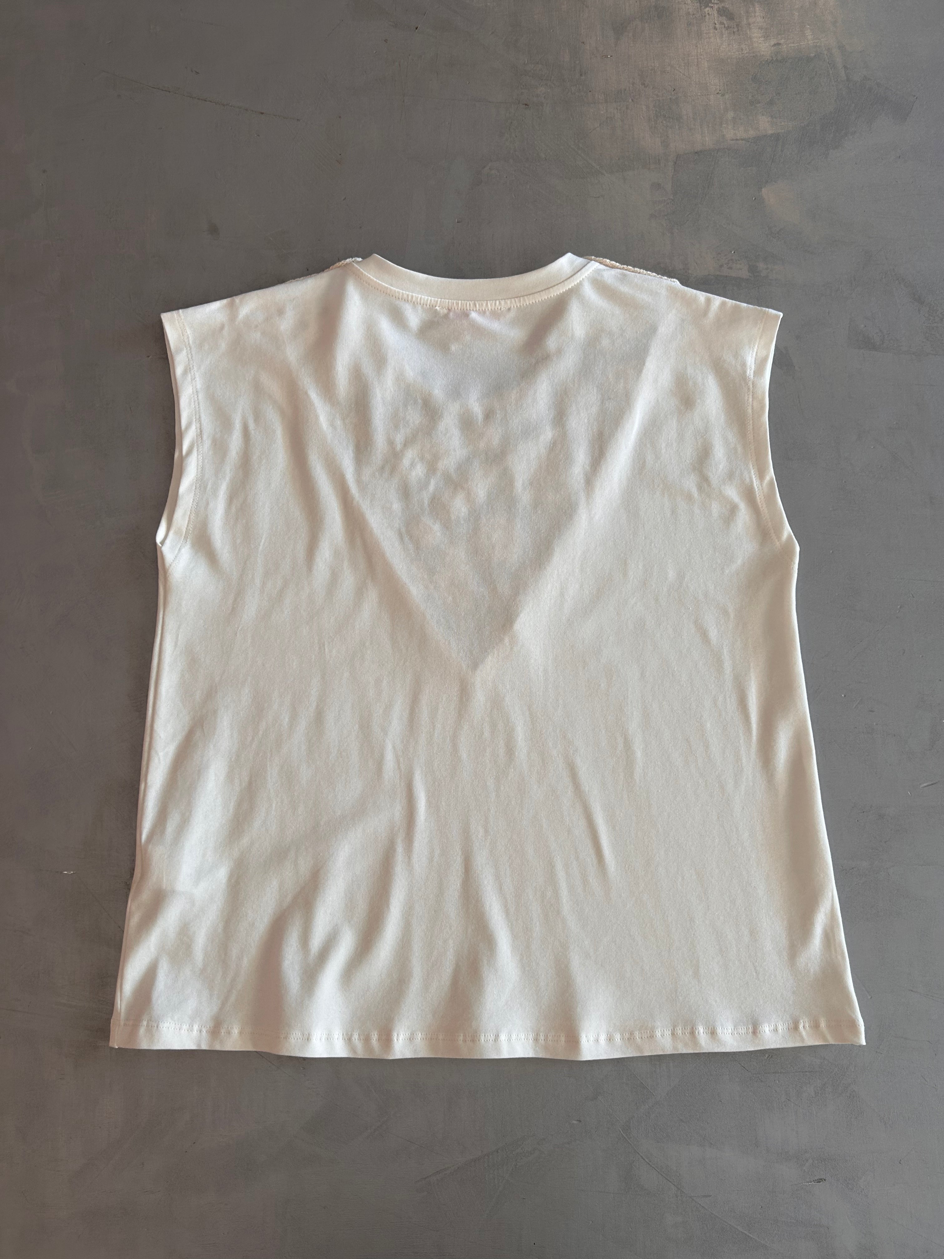 T-shirt scollo crochet Kontatto