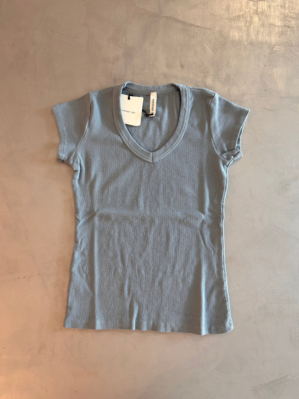 T-shirt a costina Tensione In