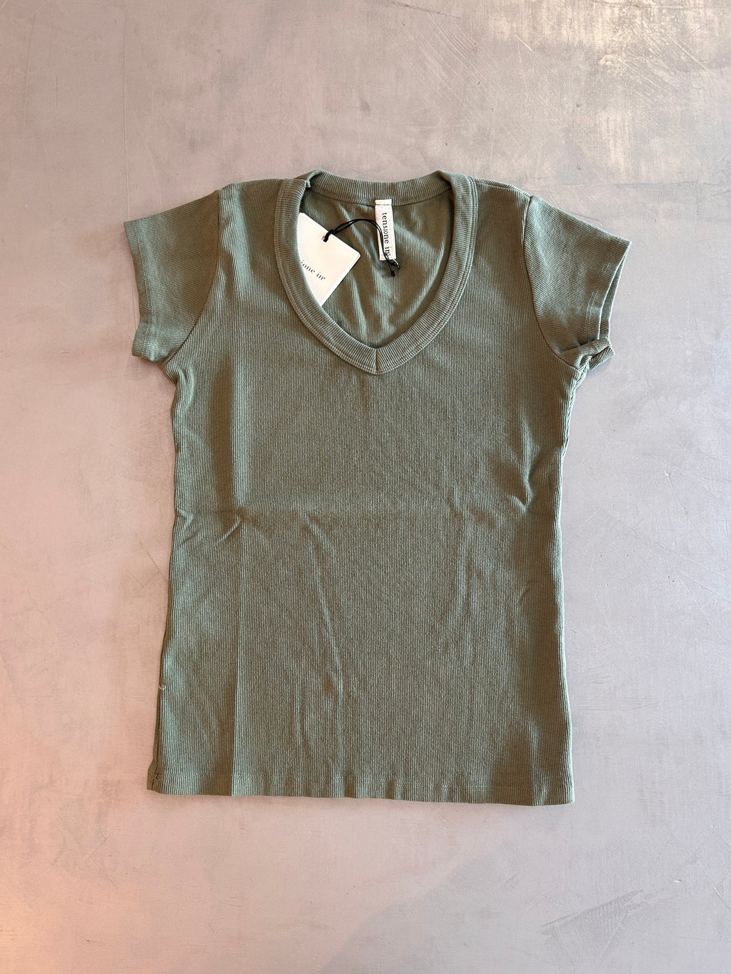 T-shirt a costina Tensione In