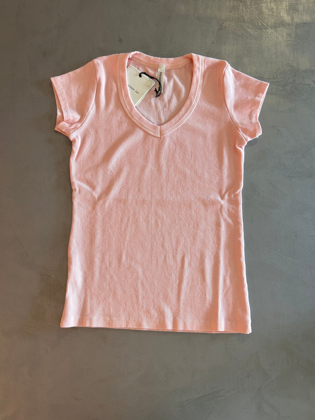 T-shirt a costina Tensione In