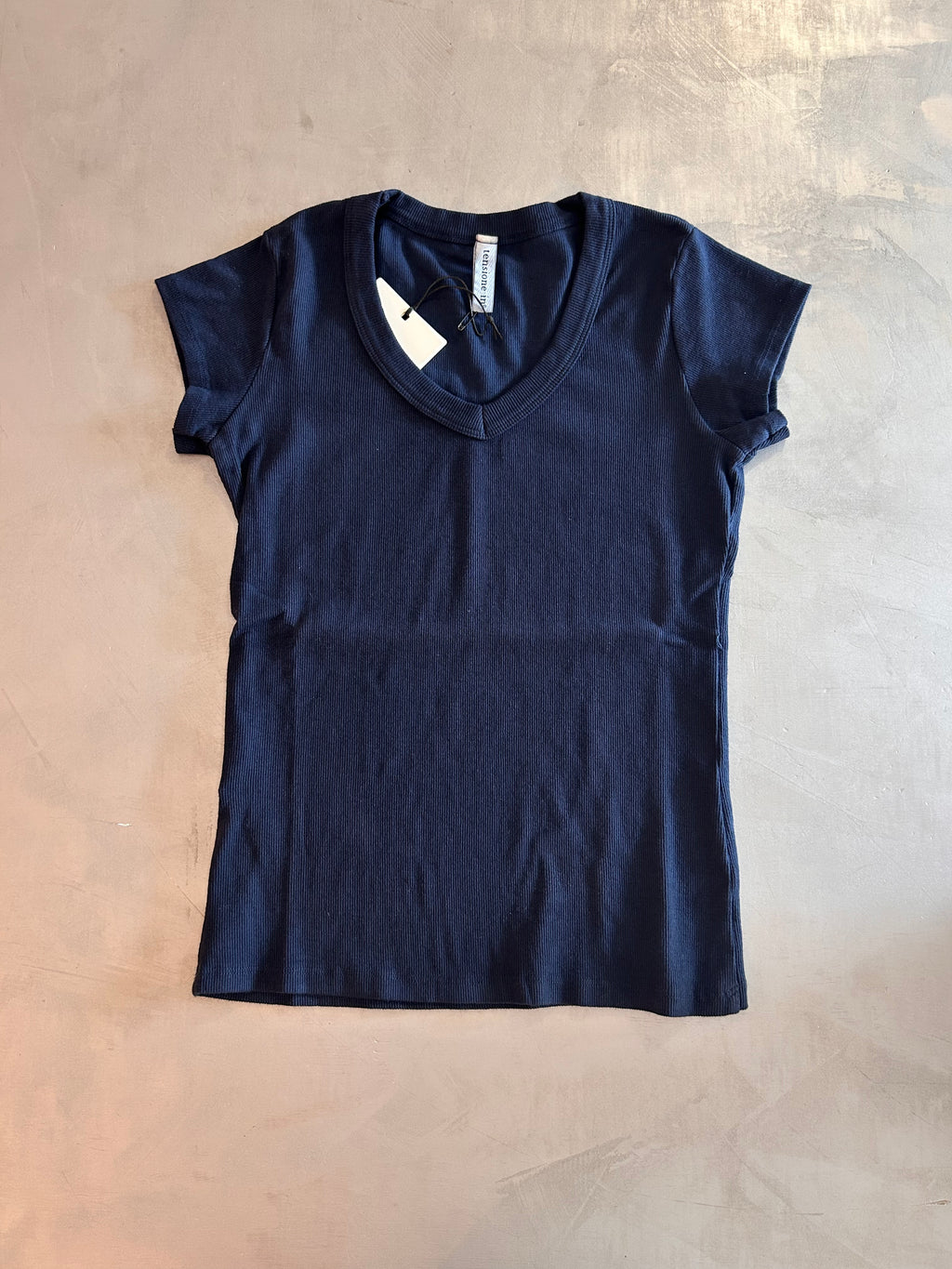 T-shirt a costina Tensione In