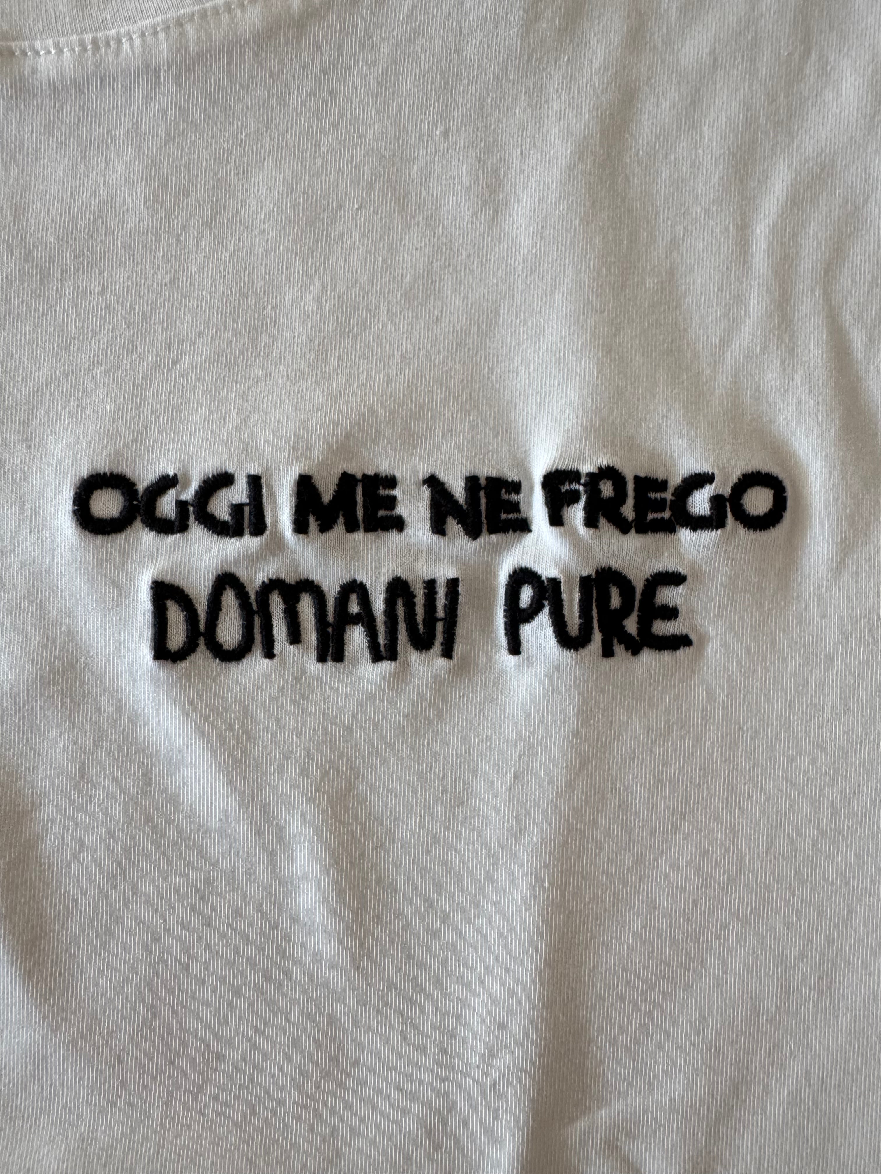 T-shirt a manica corta con frase