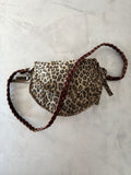 Borsa maculata in pelle stampata