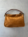 Borsa suede color cognac