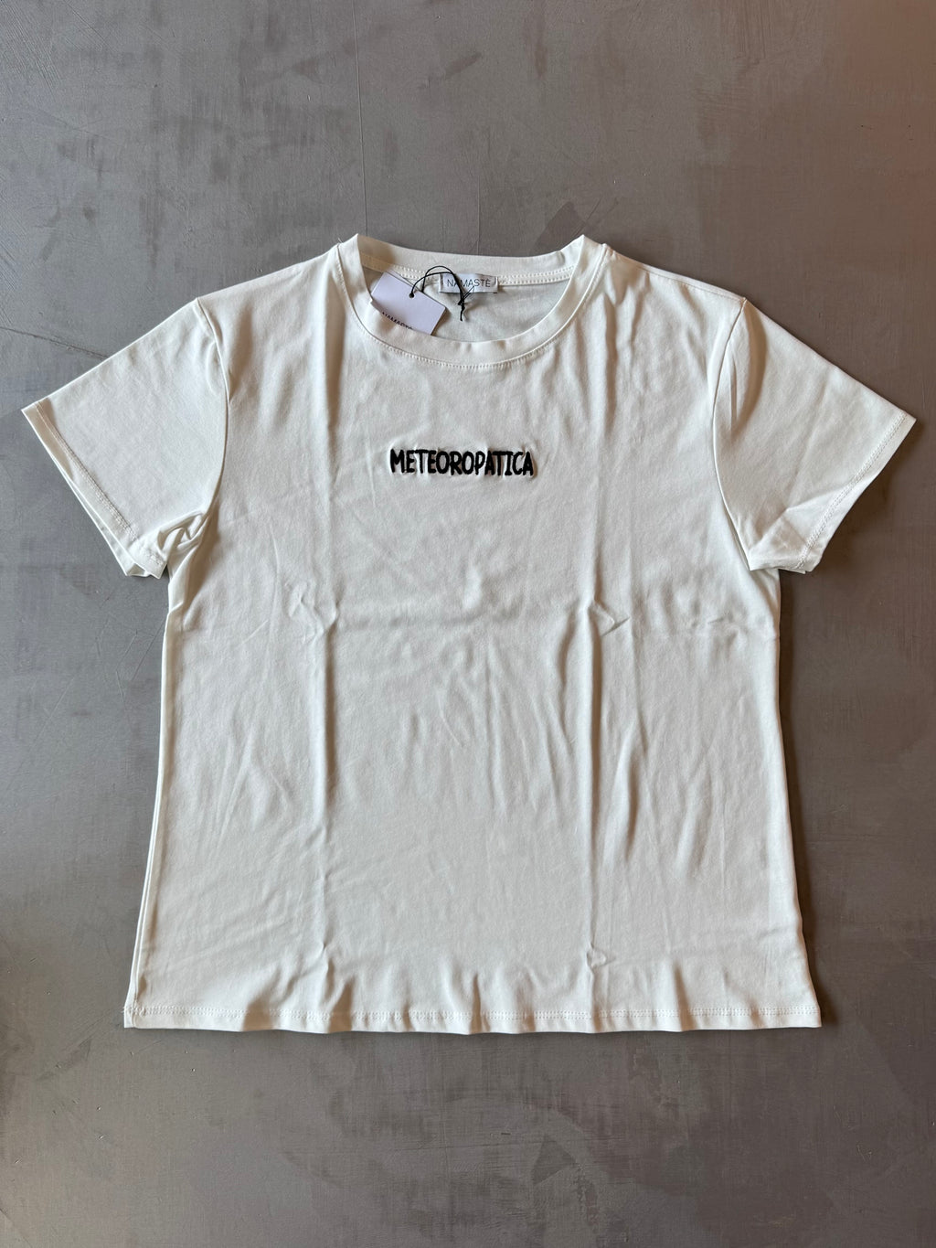 T-shirt a manica corta con frase