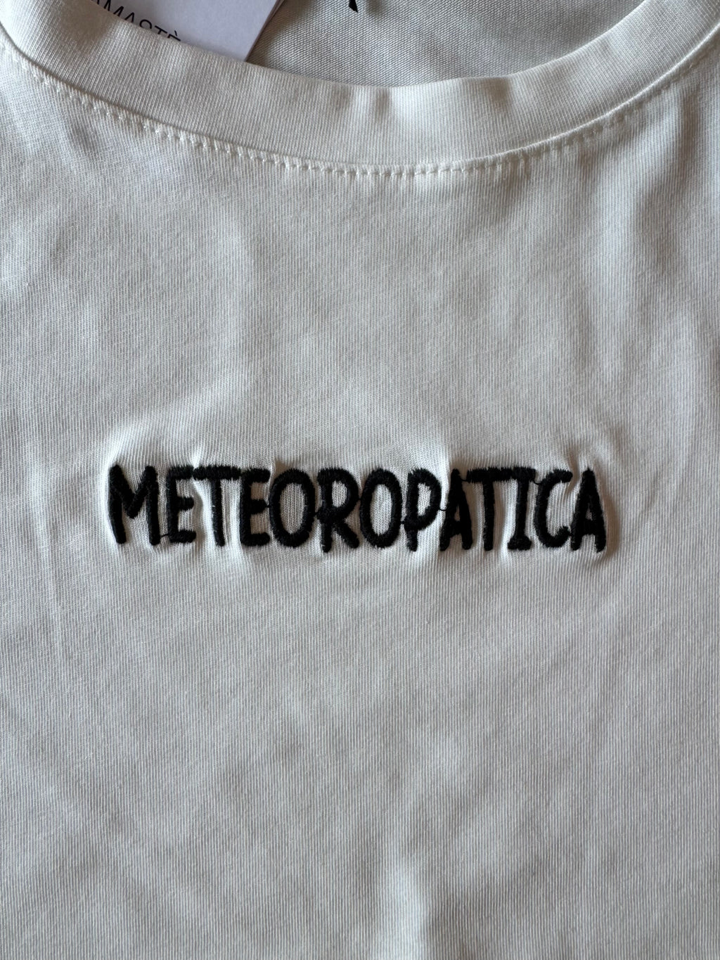 T-shirt a manica corta con frase