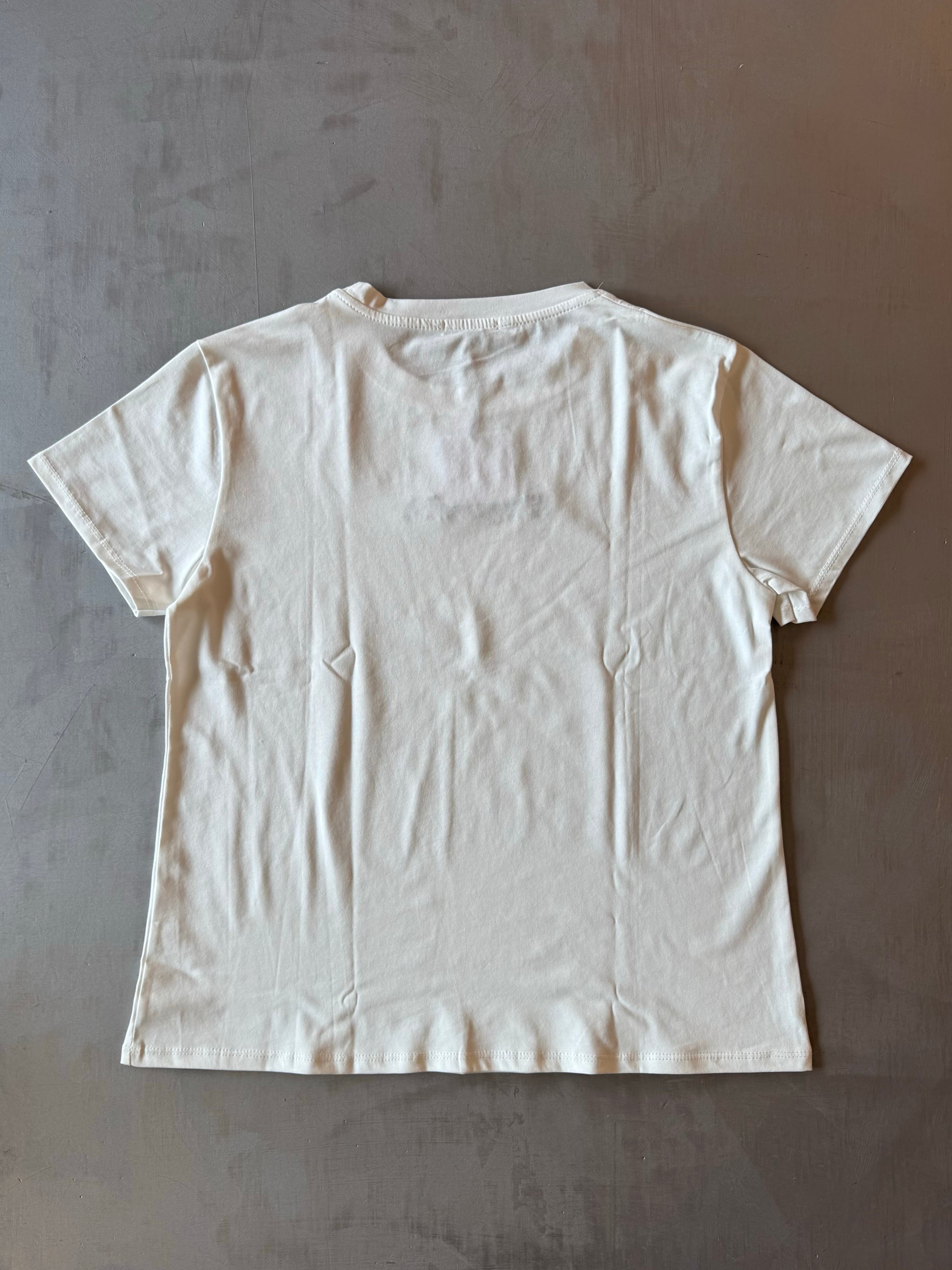T-shirt a manica corta con frase