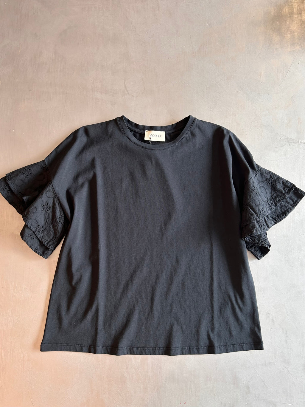 T-shirt Vicolo con sangallo