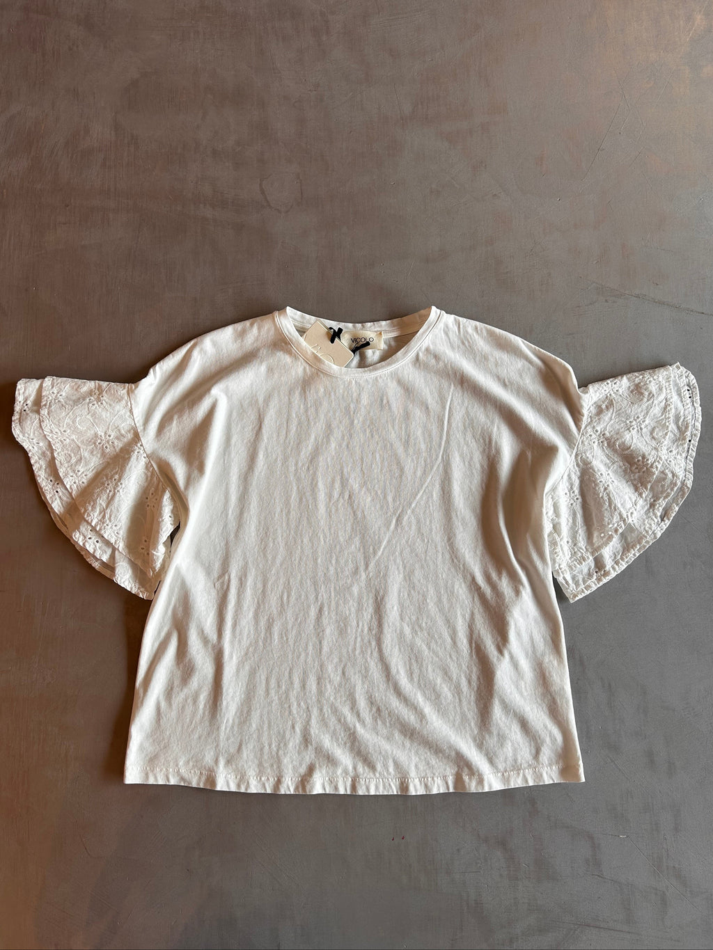 T-shirt Vicolo con sangallo