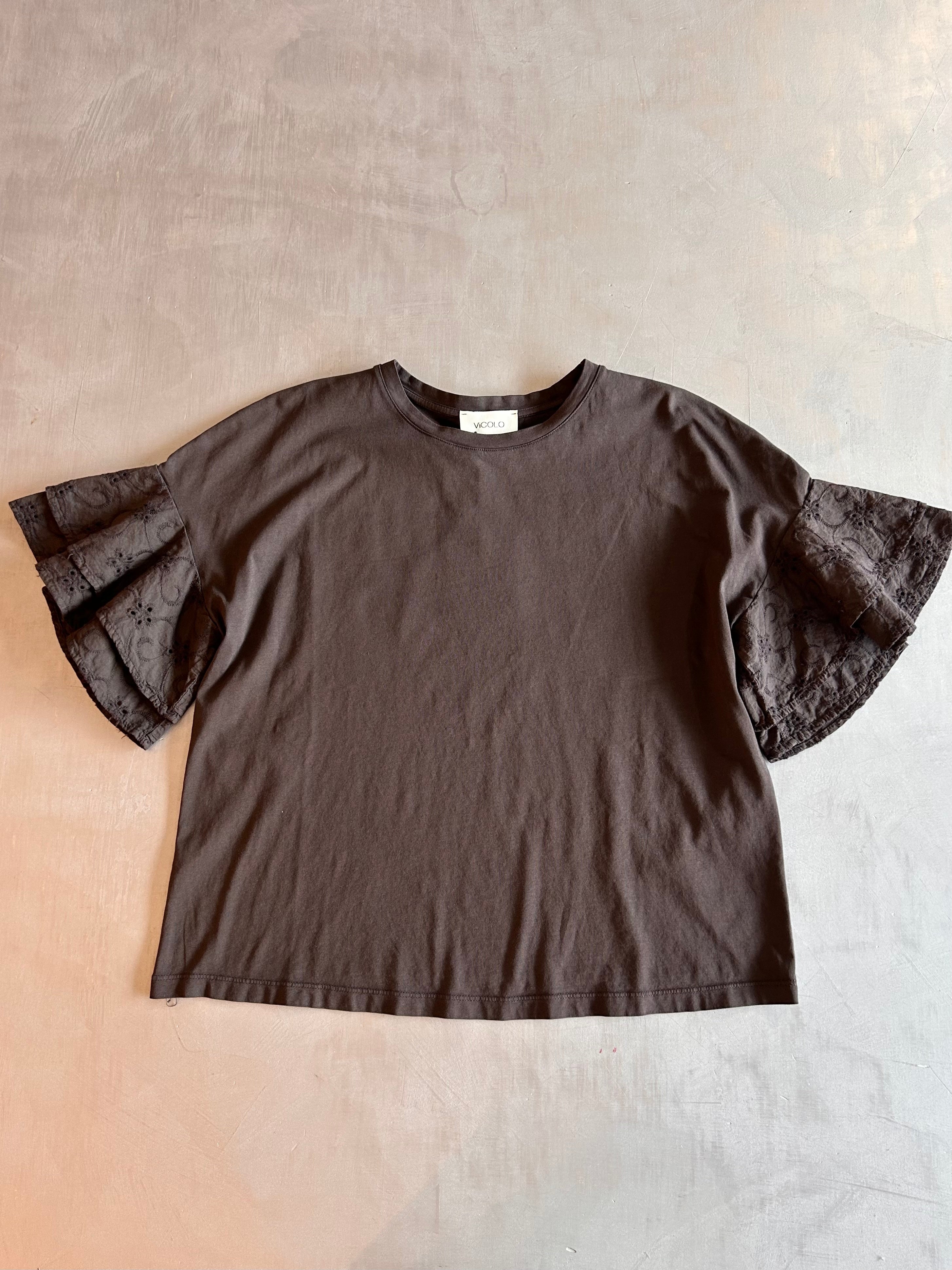 T-shirt Vicolo con sangallo