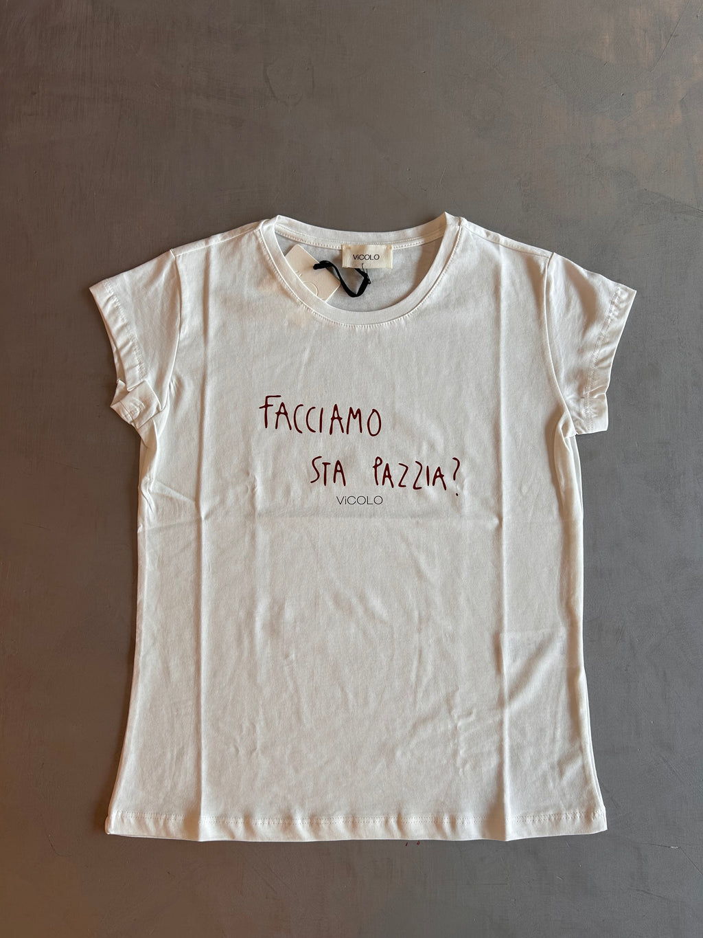 T-shirt con scritta Vicolo