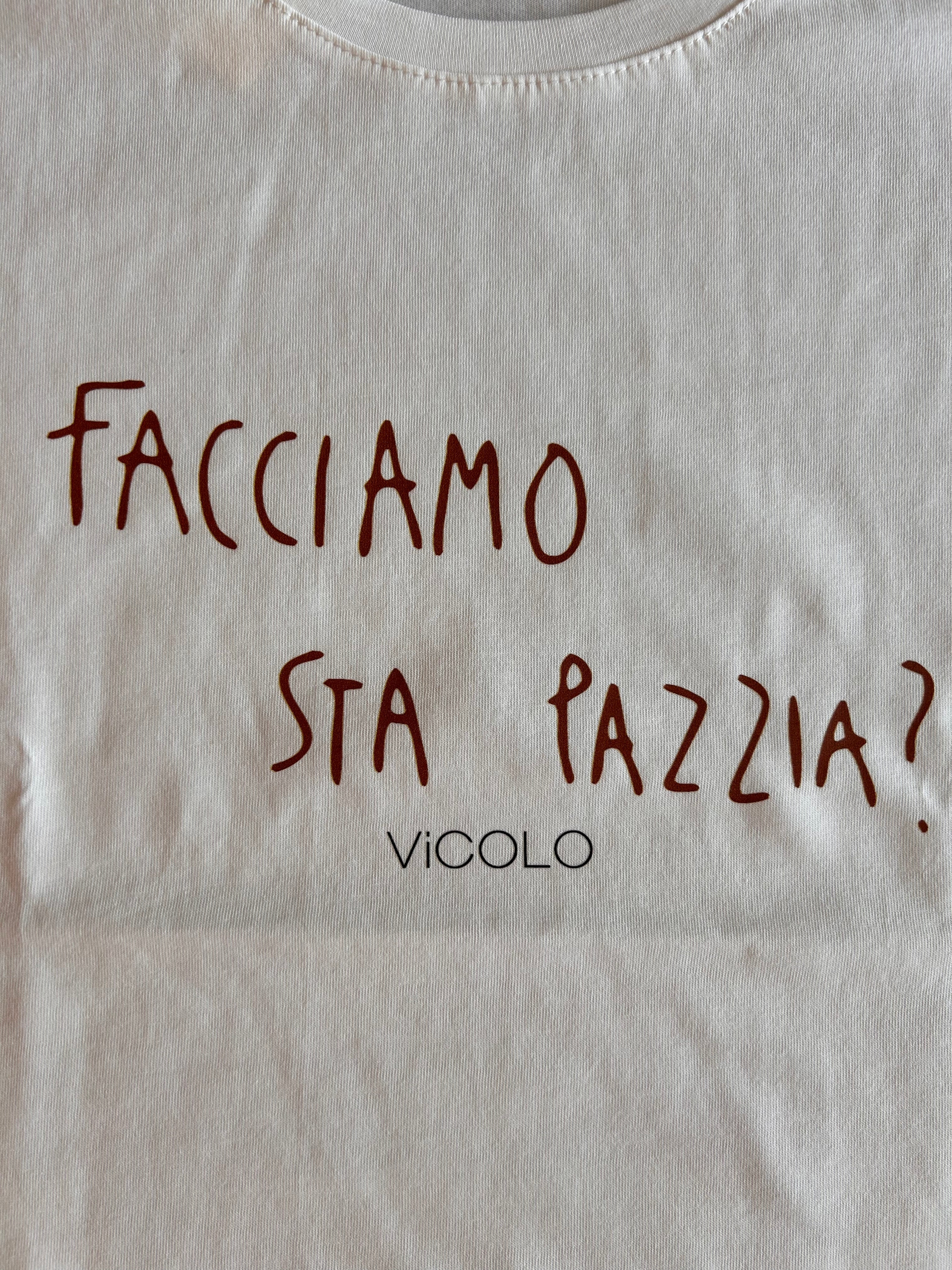 T-shirt con scritta Vicolo