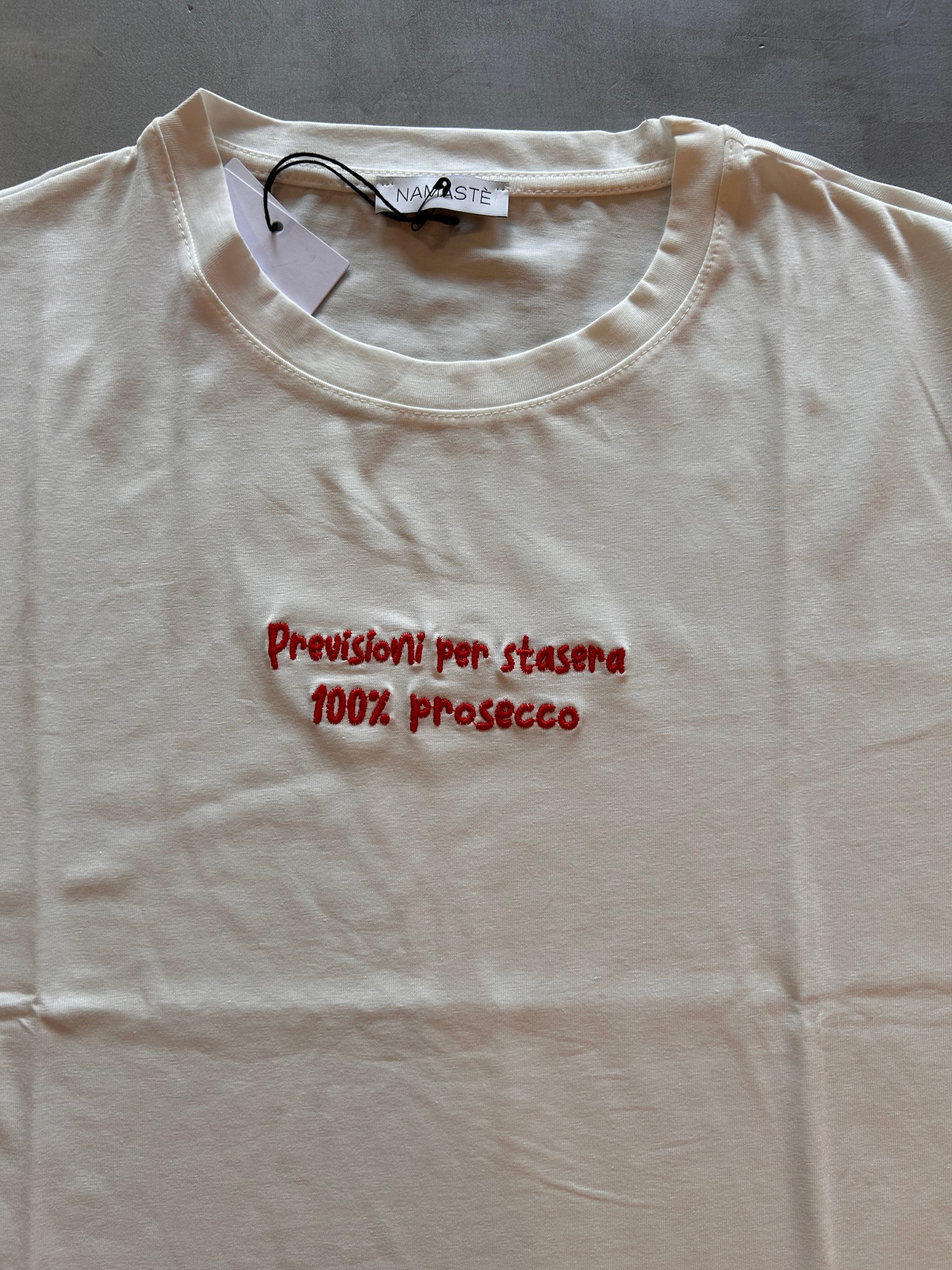 T-shirt ricamata Namastè