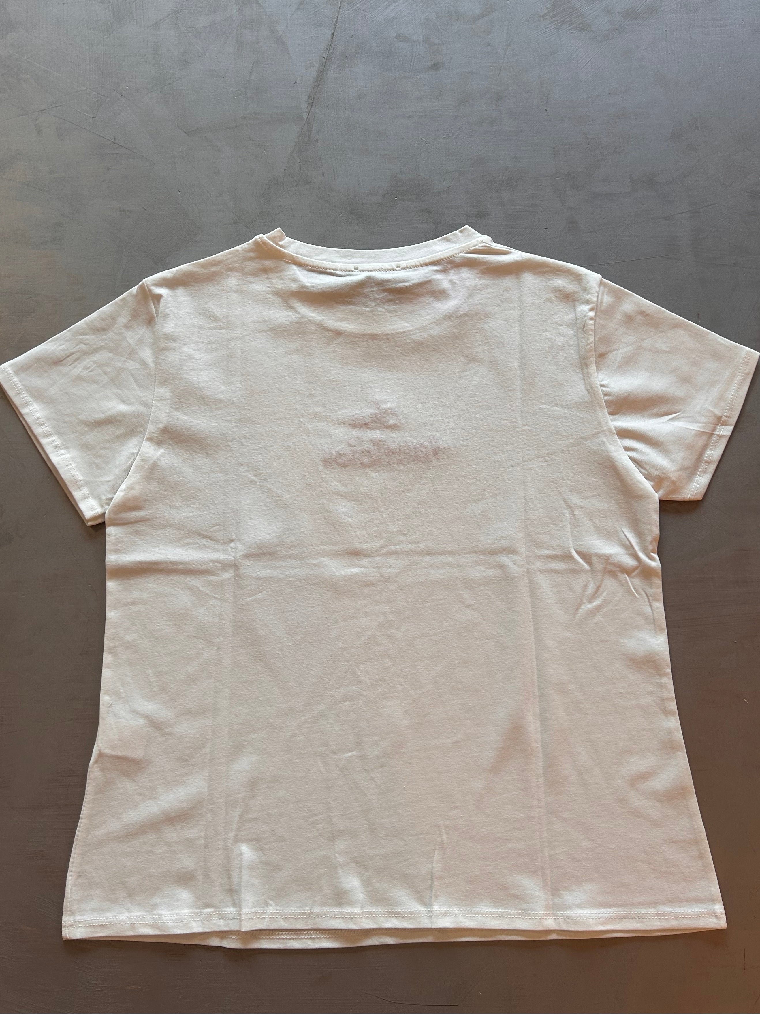 T-shirt ricamata Namastè