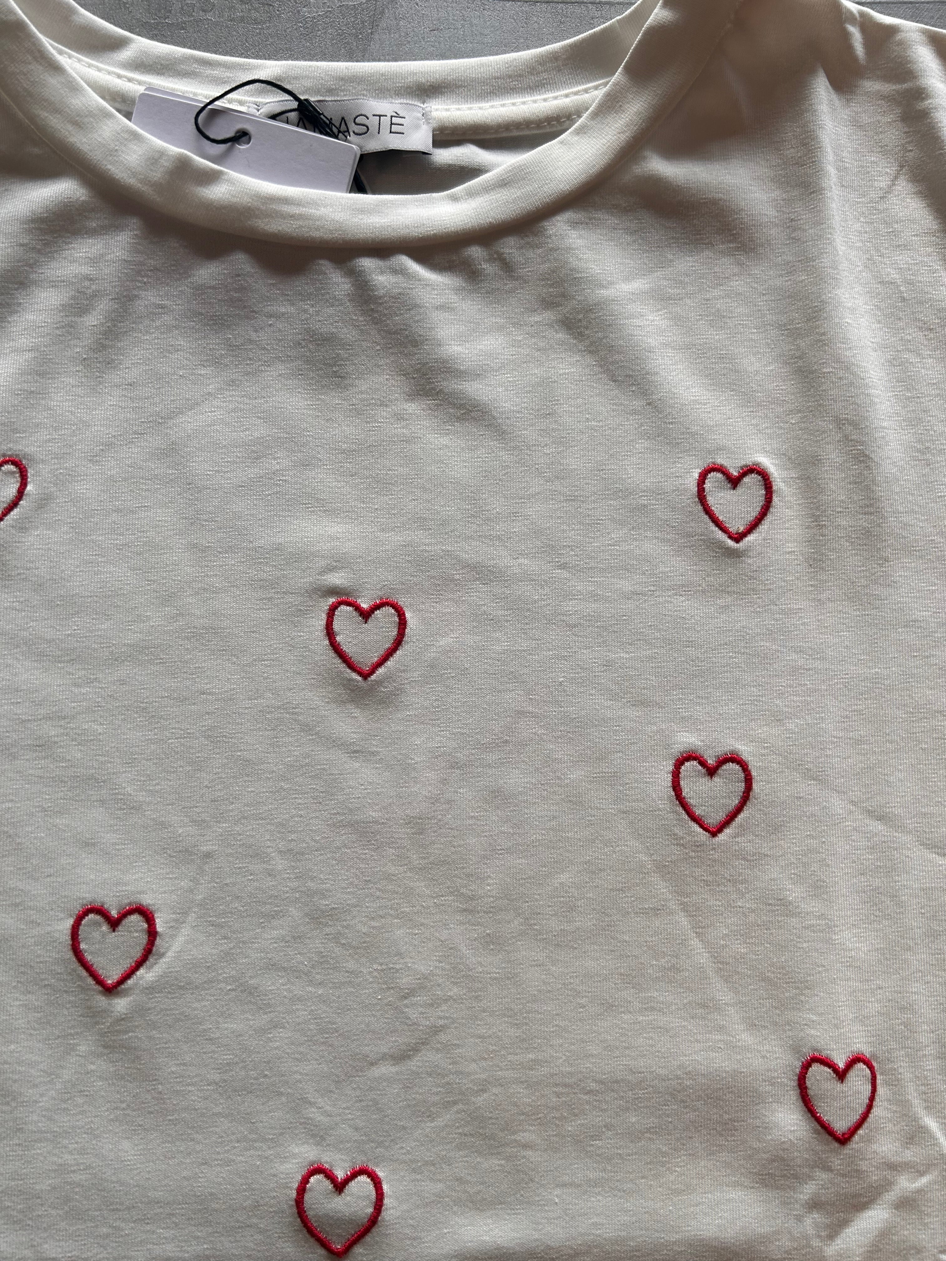 T-shirt ricamata Namastè
