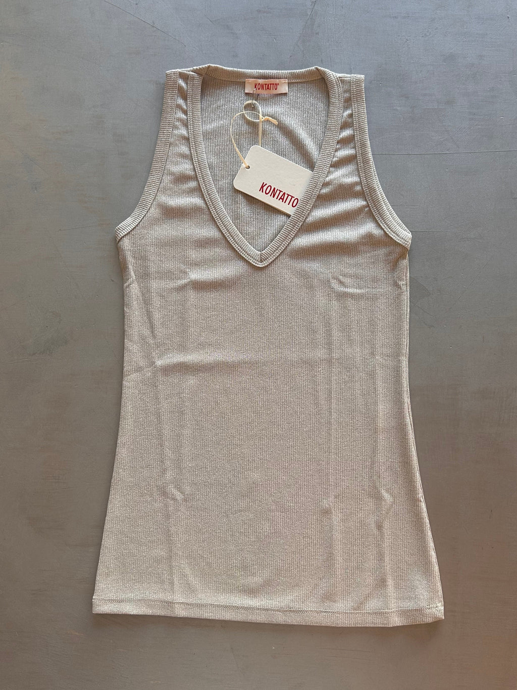 Canotta costina lurex Kontatto