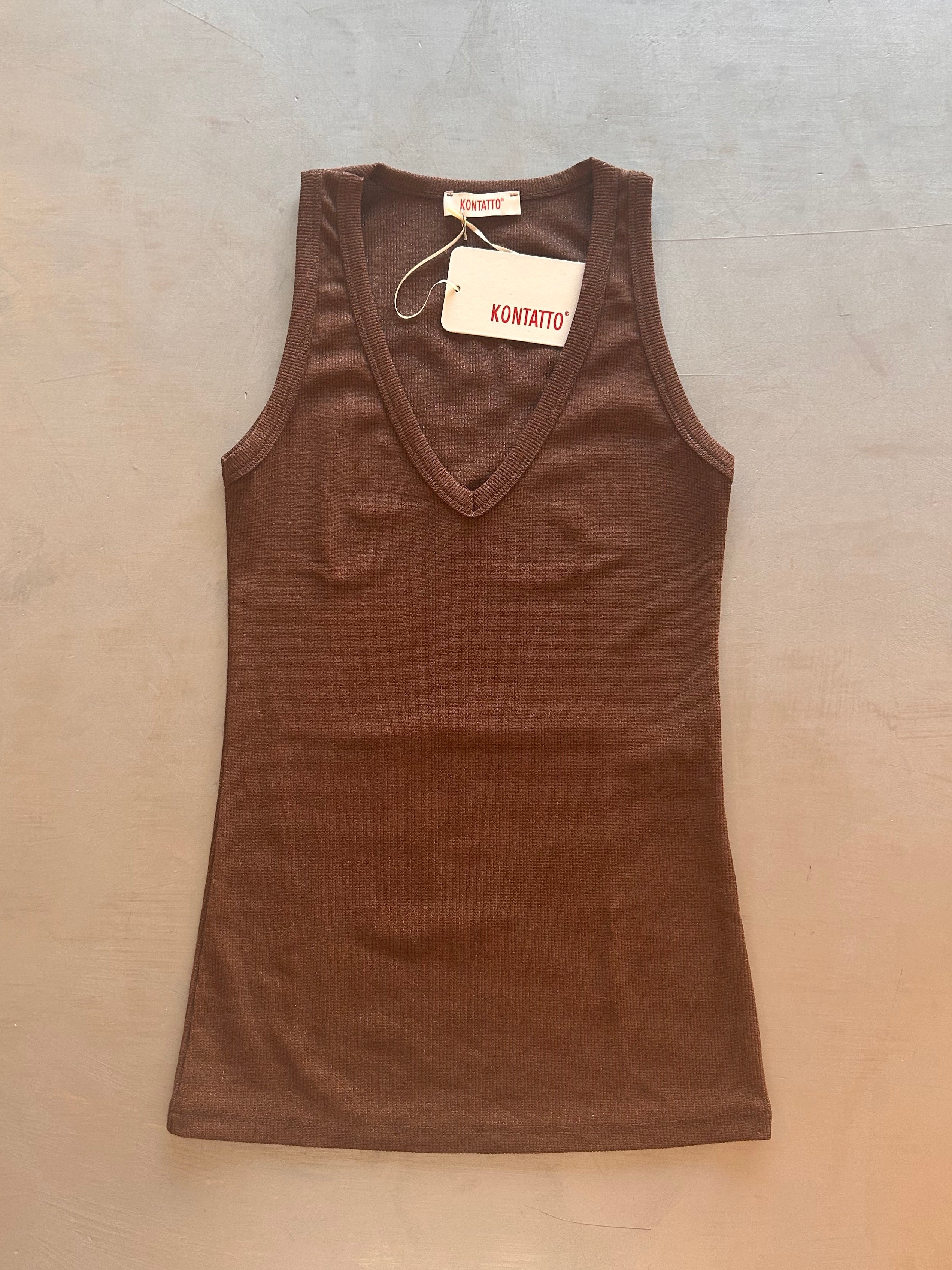 Canotta costina lurex Kontatto